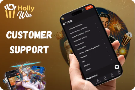 Customer support HollyWin